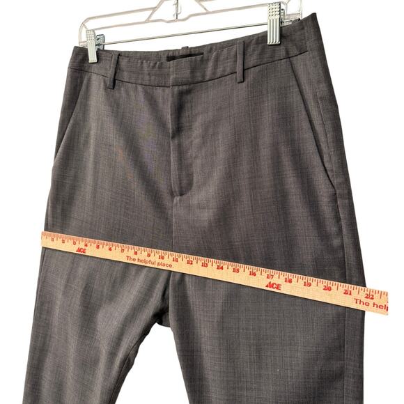 NWT! Nili Lotan 6 Iconic $495 Virgin Wool Paris Pants Drop Crotch Slouchy Gray - Picture 6 of 10